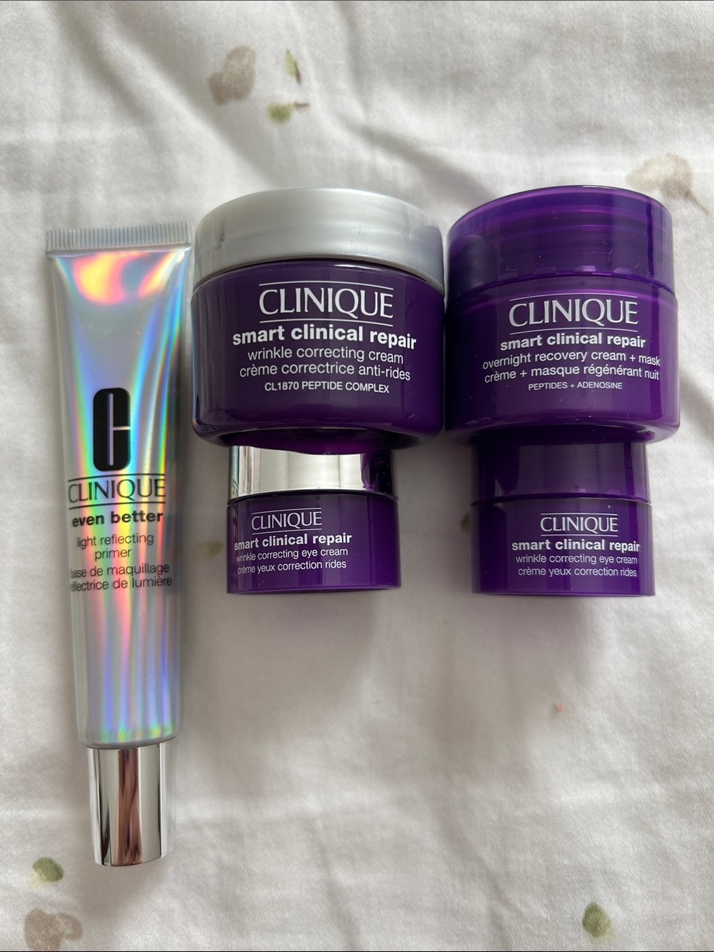Clinique Smart Clinical is Repair Set with Iridescent Primer travel size